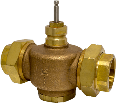 2 Way Npt Bronze Globe Valves - Brass (600x600), Png Download