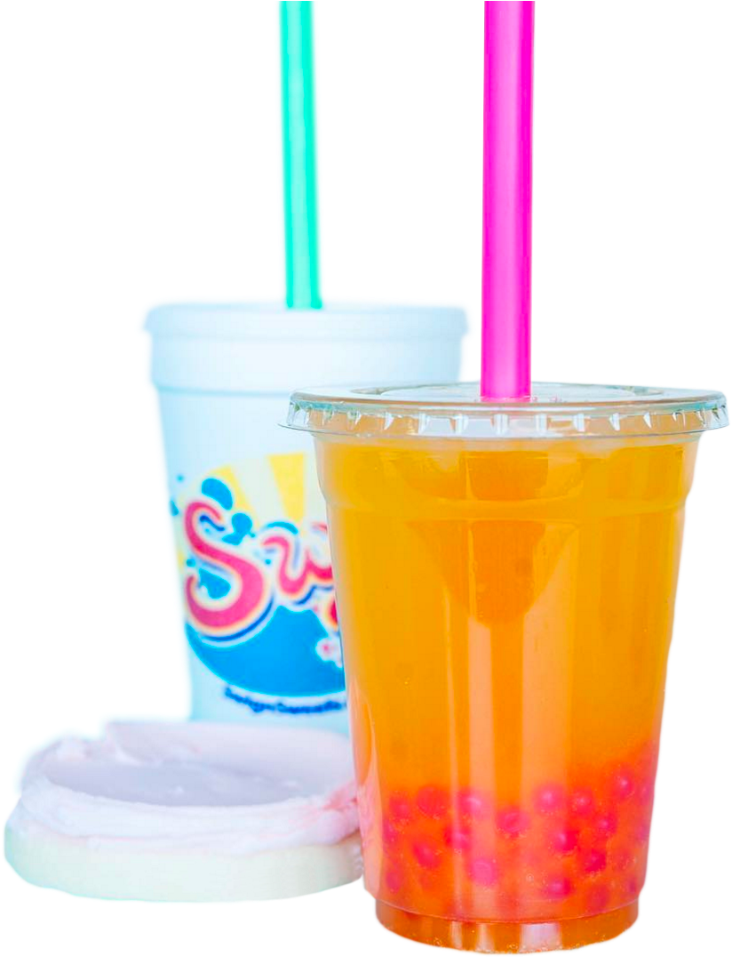 Beach Umbrella And Chair Png Clip Art - Swig Bubble Tea (1085x1089), Png Download