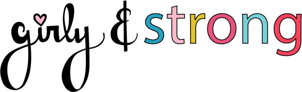 Girly And Strong Banner - Calligraphy (1000x327), Png Download