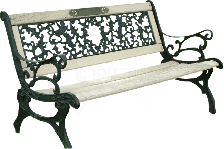 Free Png Park Bench Png Png Image With Transparent - Bench In Park Png (850x565), Png Download