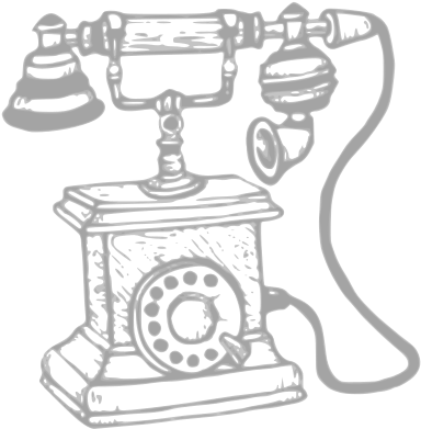 Old Phone - Old Phone Clipart Black And White (566x800), Png Download