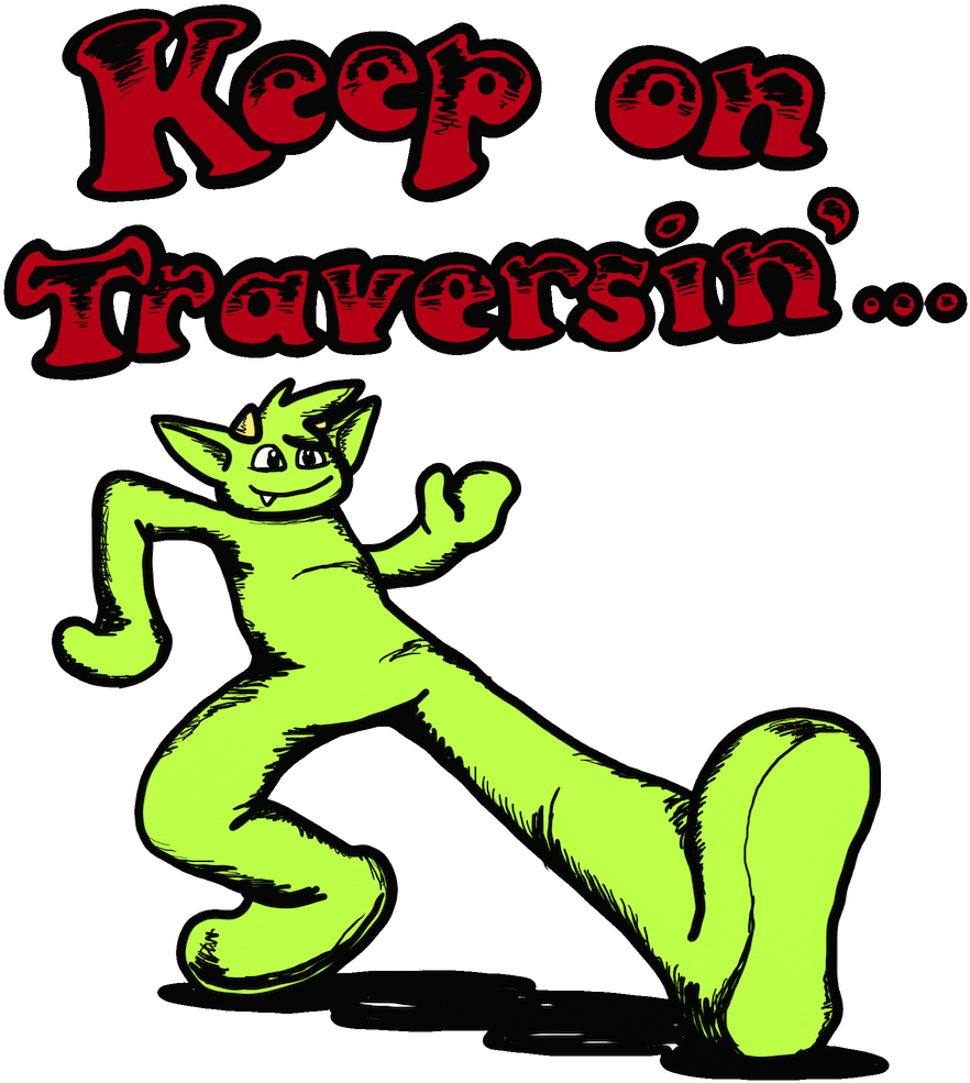 Keep On Traversin Title - Cartoon (1024x1024), Png Download