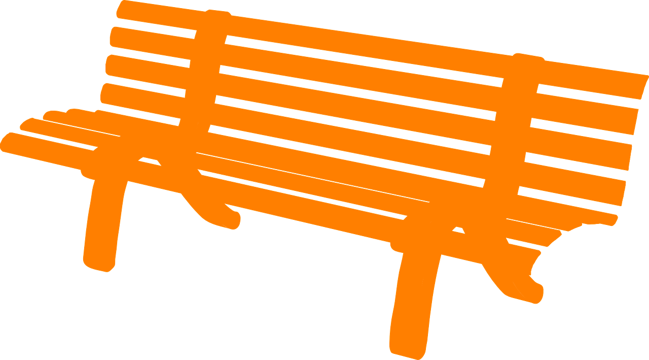 Bench,free Vector Graphics - Bench Clip Art (1280x709), Png Download