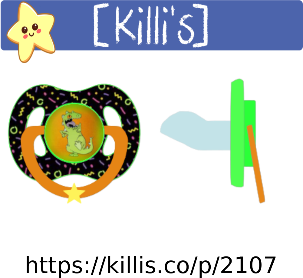 [killis] Pacifier Theme > Reptar Rugrats (1024x1024), Png Download