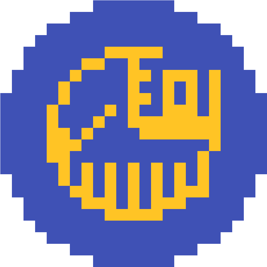 Golden State Warriors - Deadpool Logo Pixel Art (1184x1184), Png Download