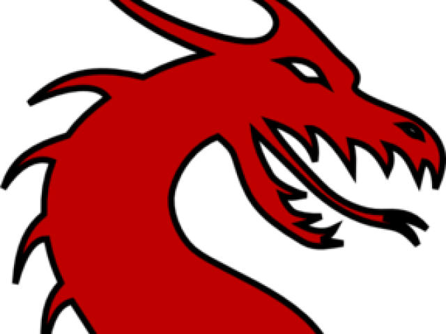 Dragon Clipart Simple - Transparent Cartoon Dragon Head (640x480), Png Download