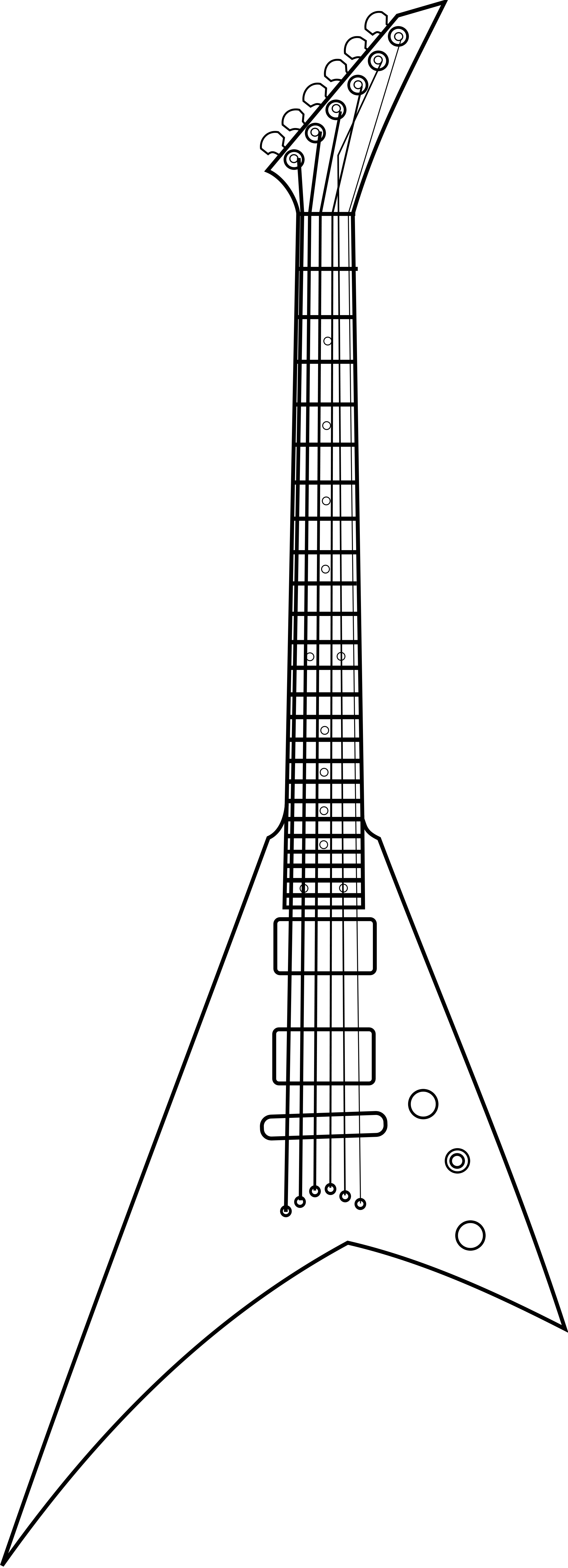 Open - Jackson Randy Rhoads Size (2000x5524), Png Download