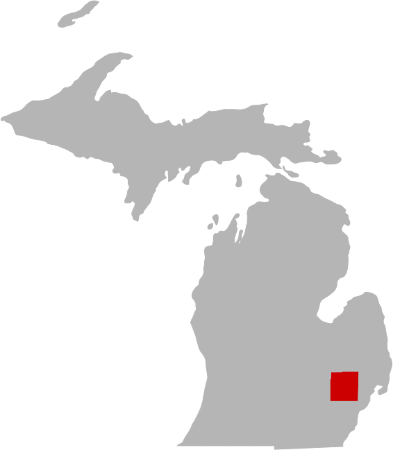 New Zebedee Michigan Map (566x649), Png Download