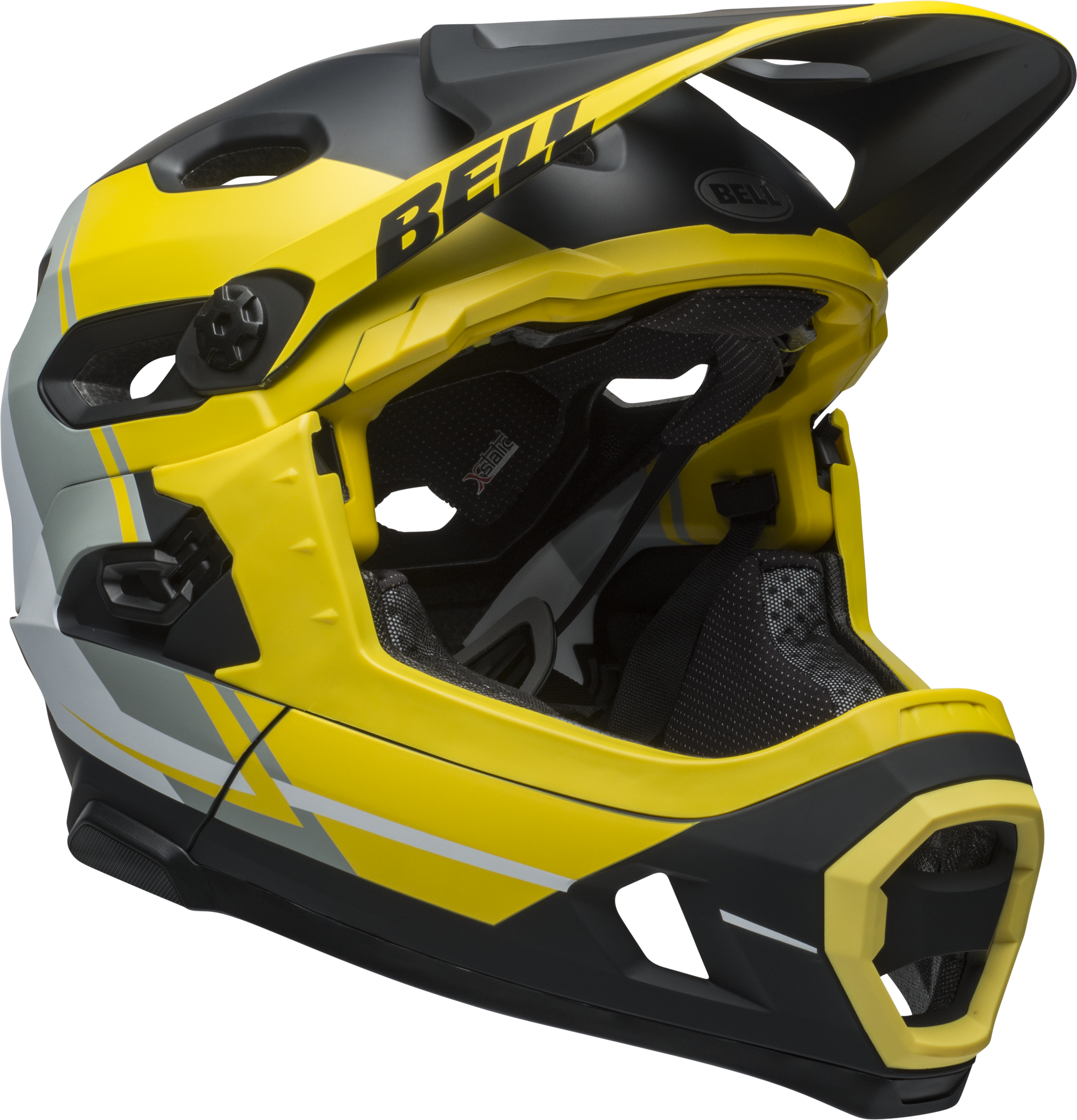 0 - Bell Super Dh Mips Yellow (2000x2080), Png Download
