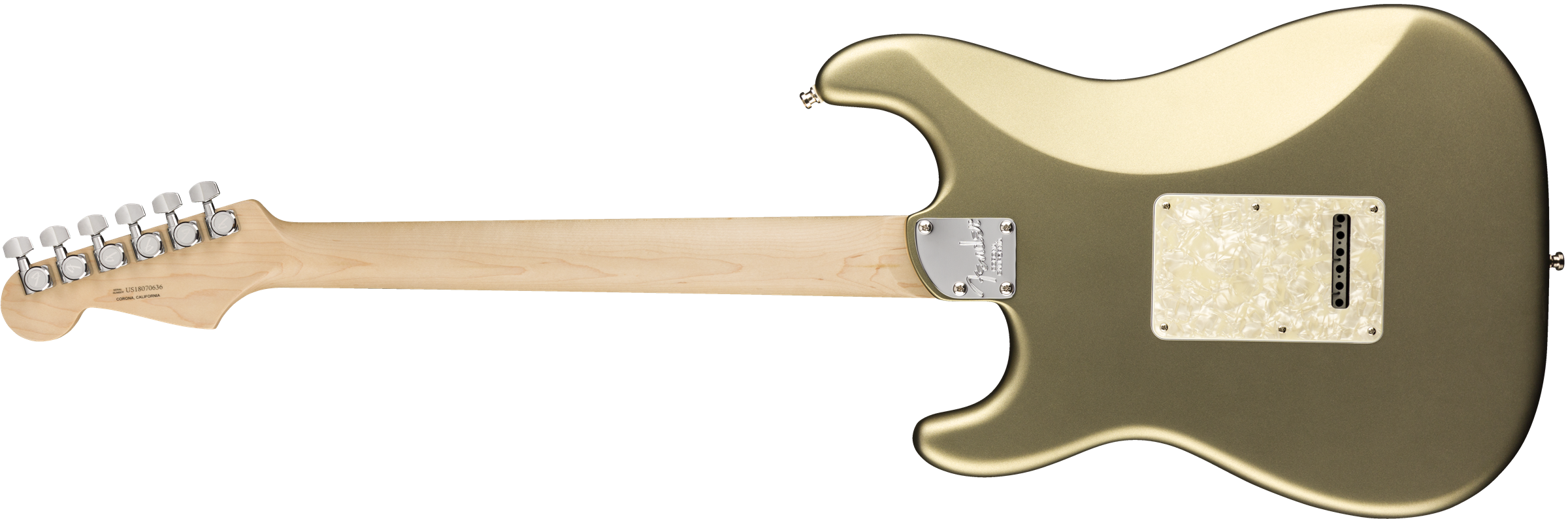 Guitarra Ame Elite Stratocaster Ebony Satin Jade P - Electric Guitar (2400x794), Png Download