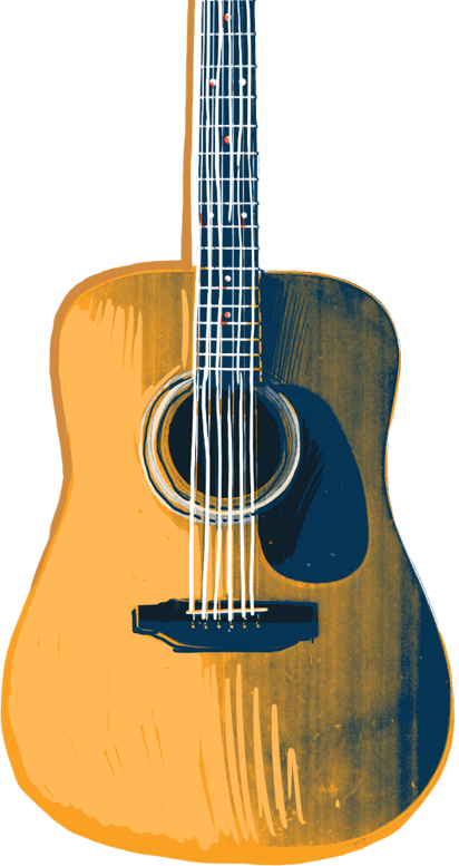 Your Browser Does Not Support The Audio Element - Acoustic Guitar (412x777), Png Download