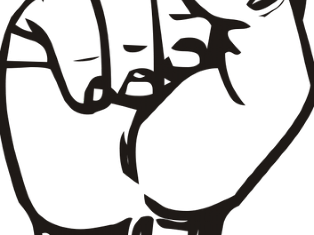 Fist Clipart Raised Fist - Sign Language Letters S (640x480), Png Download