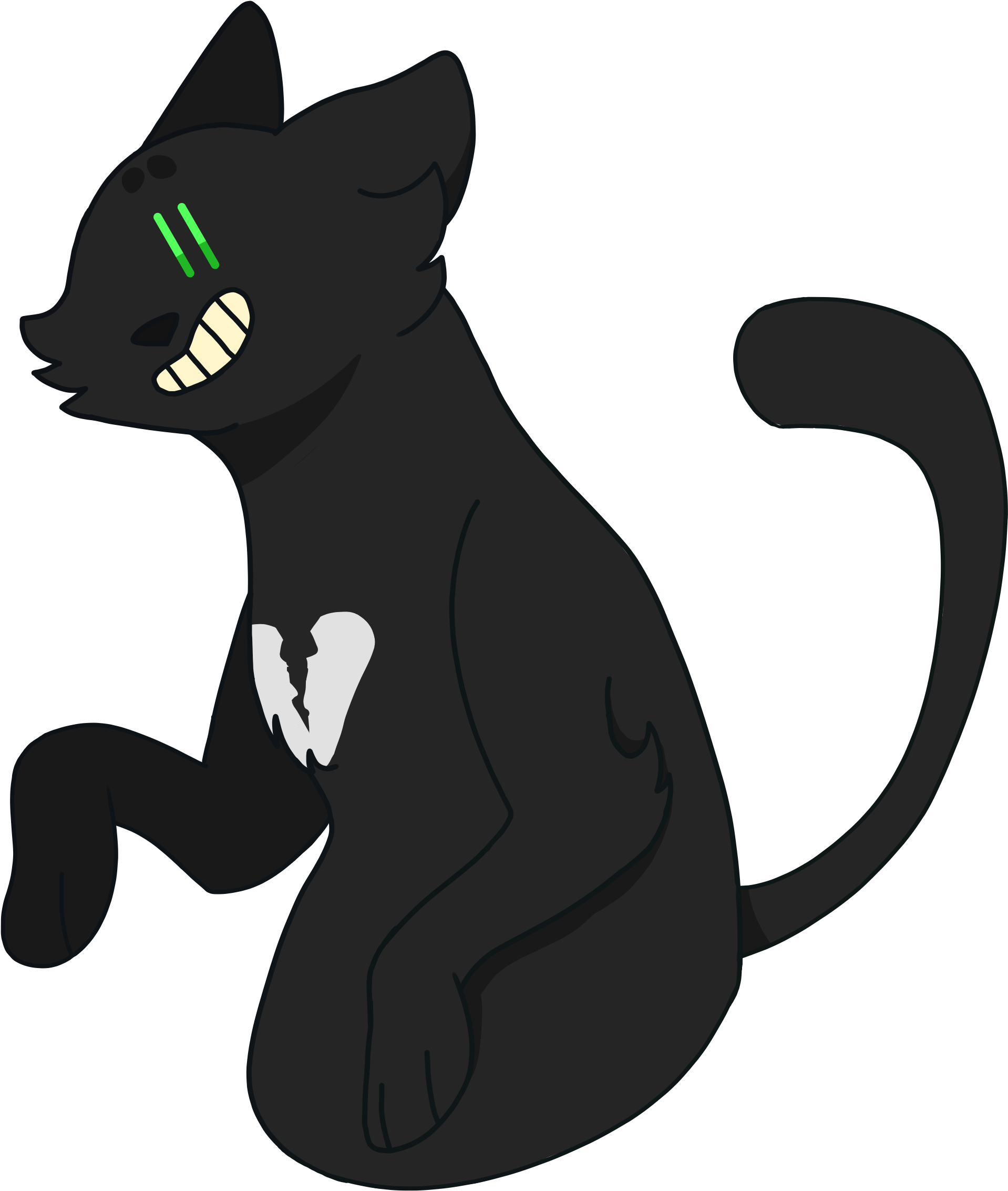 -an Artist - Black Cat (2400x2400), Png Download