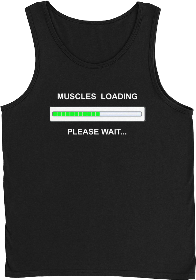 Muscles2 Mockup Front Flat Black - Active Tank (1000x1000), Png Download