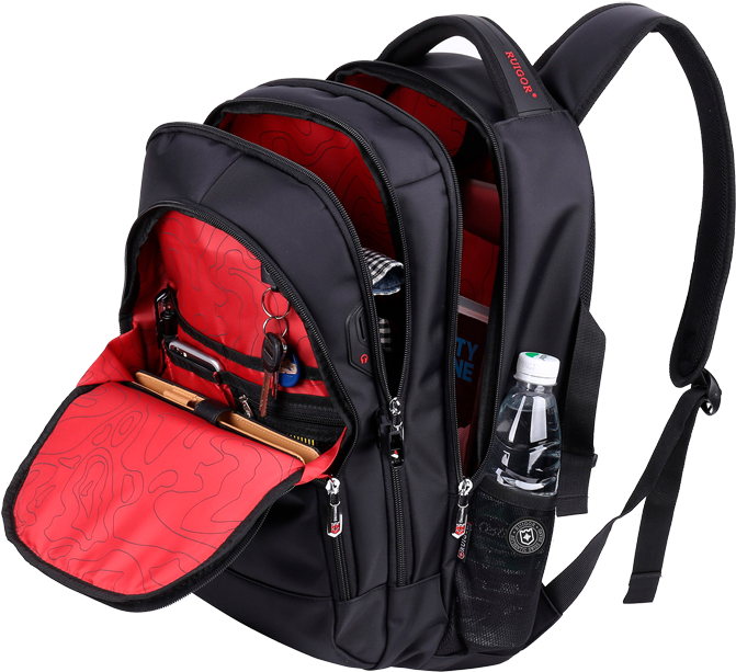 Ruigor Ricb92-1n0sm Icon 92 Series Backpack, Black - Hiking Equipment (670x670), Png Download