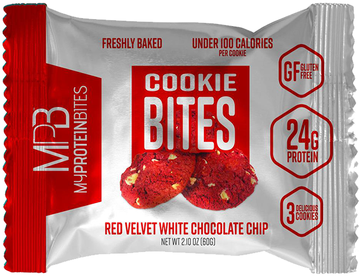 My Protein Cookie Bites - Chocolate Chip Cookies Box (1111x736), Png Download
