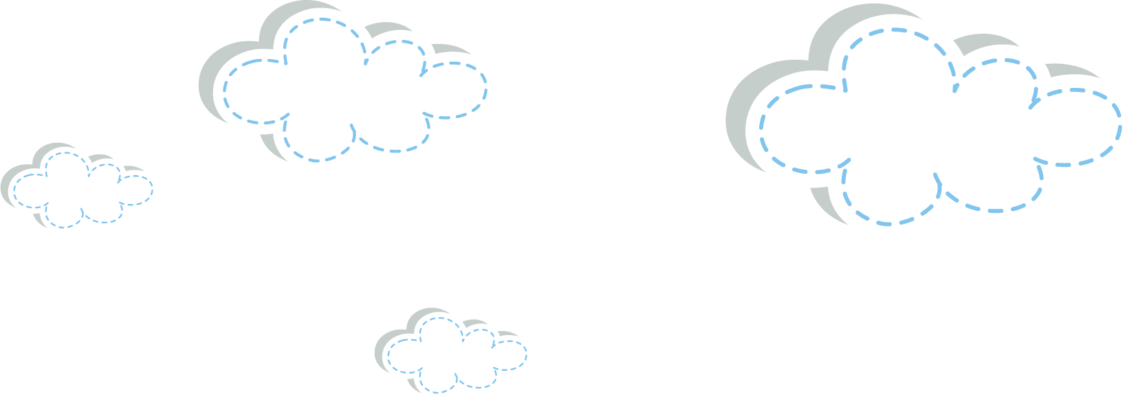 Clouds Light Brand Material Cloth Vector Pattern Clipart - Illustration (1652x581), Png Download