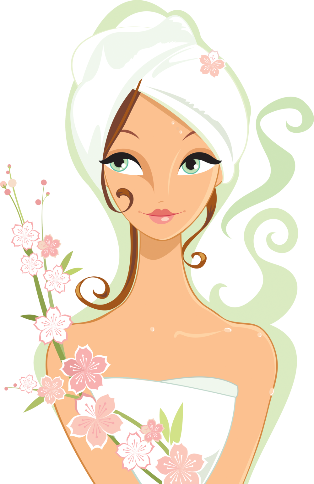 Beauty Clipart Skin - Clear Skin Clip Art (1000x1543), Png Download