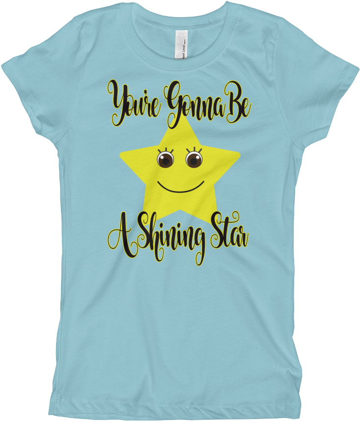 Shining Star Girl's - Shirt (1000x1000), Png Download