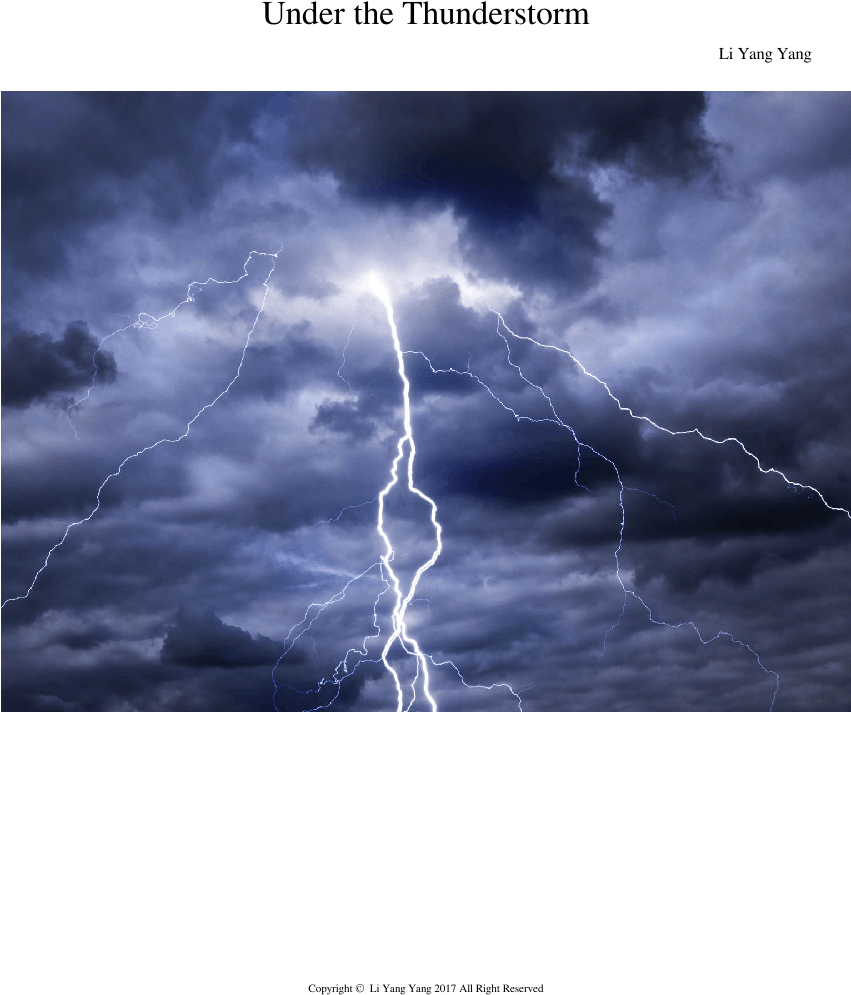 Thunderstorm - Lightning Skies (850x1100), Png Download