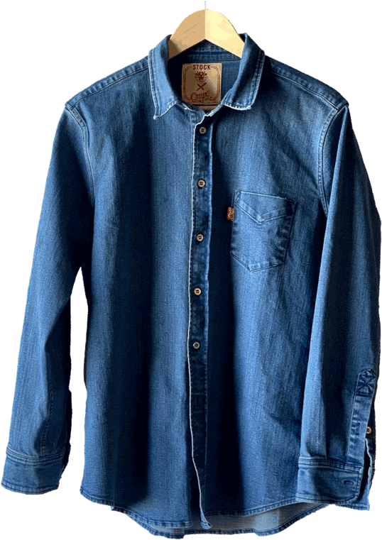 Button-up Shirt, Blue Denim - Button (800x800), Png Download