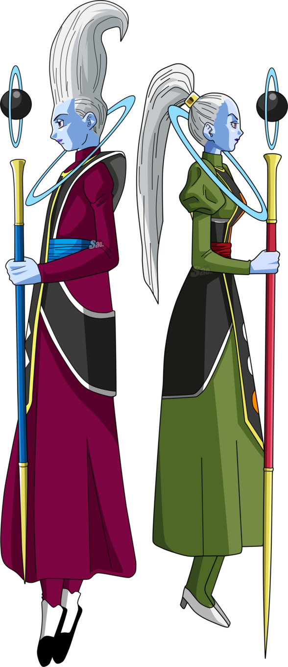 Whis Y Vados - Dragon Ball Super Whis E Vados (588x1360), Png Download