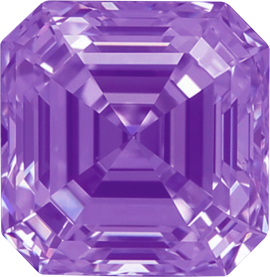 Asscher Purple Diamonds - Diamond (1160x1160), Png Download