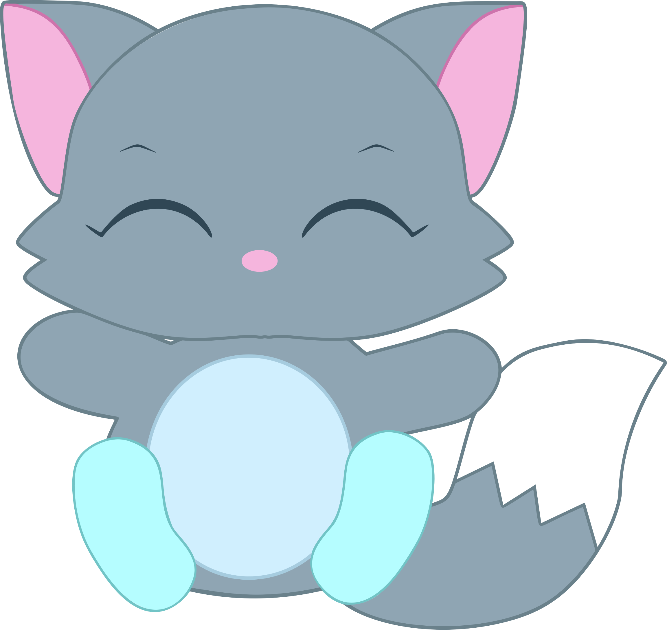 Big Image - Dibujos De Gatitos Kawaii Anime (2305x2177), Png Download