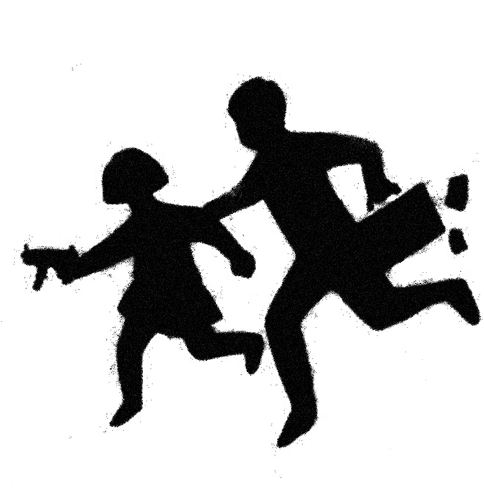 Banksy Armed Children Crossing - Banksy Children Crossing (1000x962), Png Download