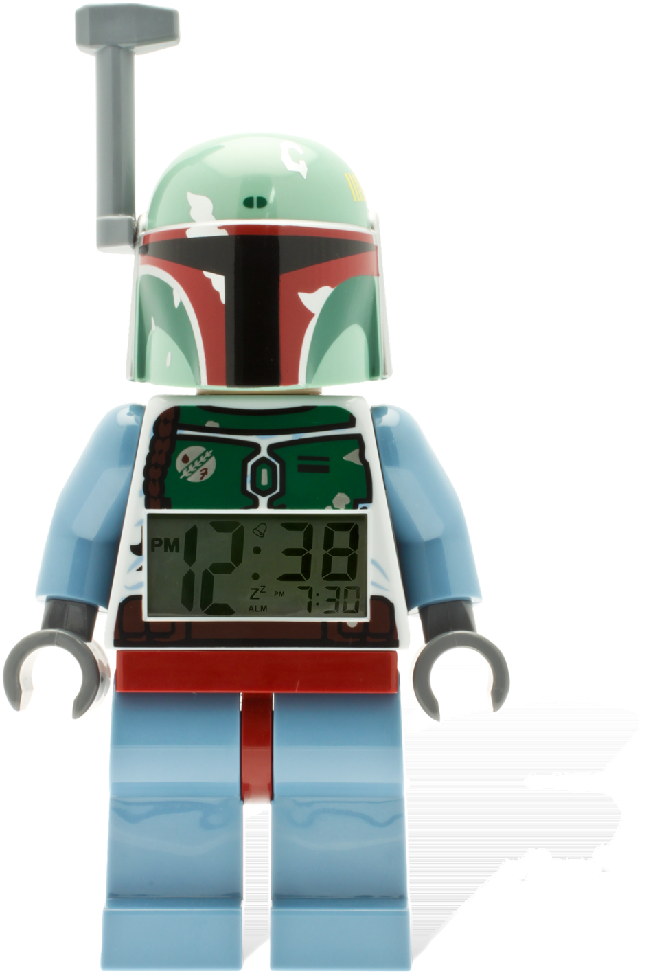 5000249 Boba Fett Minifigure Clock Brickipedia Fandom - Star Wars Alarm Clock Boba Fett (2000x1500), Png Download