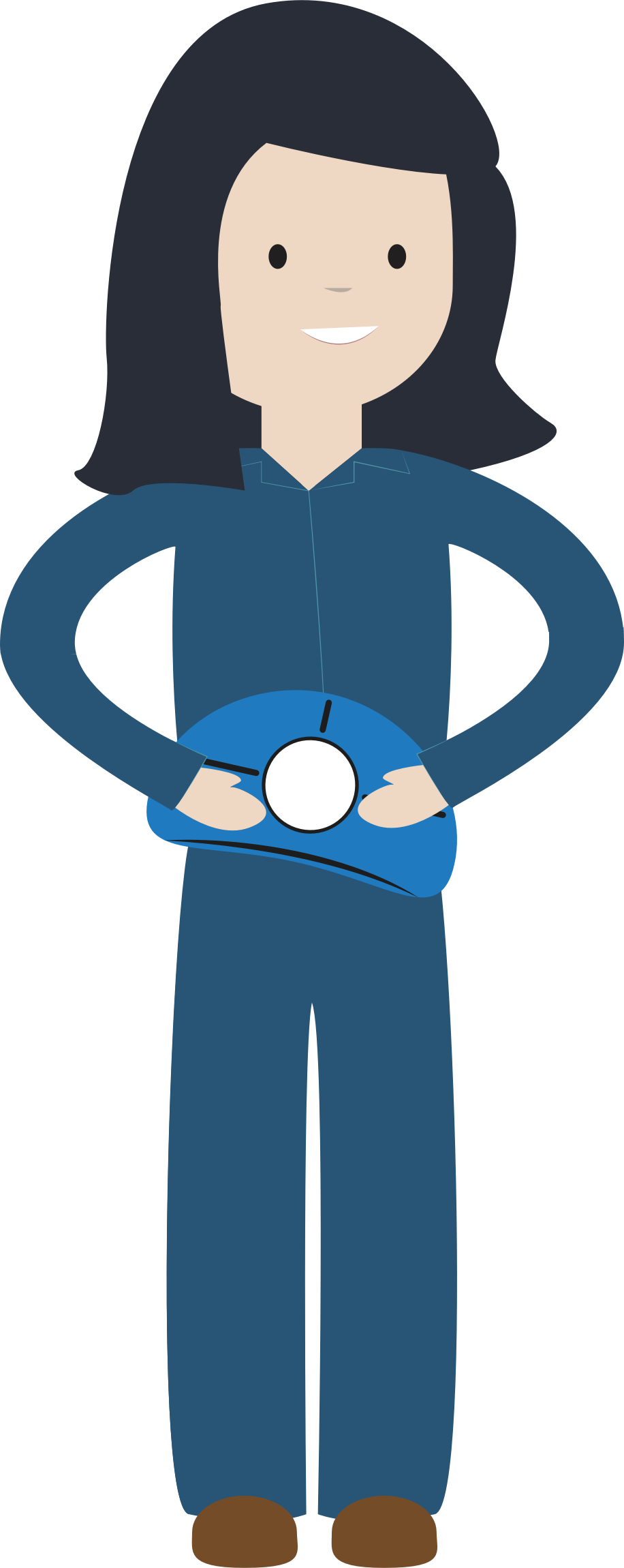 This Free Icons Png Design Of Female Engineer 10 (916x2300), Png Download
