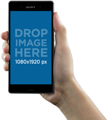 Hand Holding Iphone 7 Png (640x480), Png Download