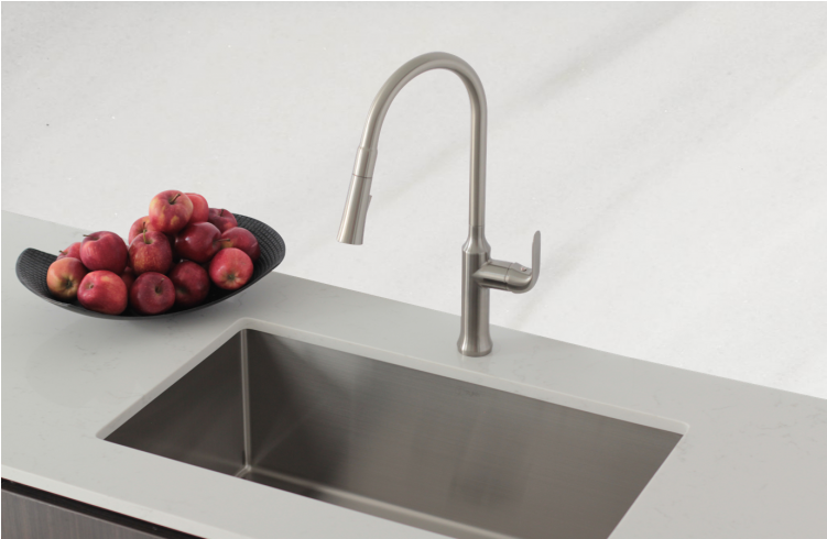 32" Single Bowl 18g Stainless Steel Kitchen Sink, With - Kitchen Sink (750x750), Png Download