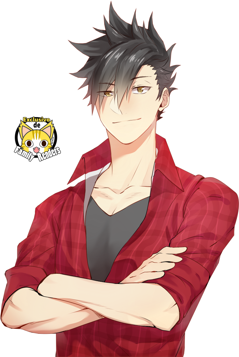 Tetsurou Render By Amanveth - Kuroo Tetsurou Png (854x1169), Png Download