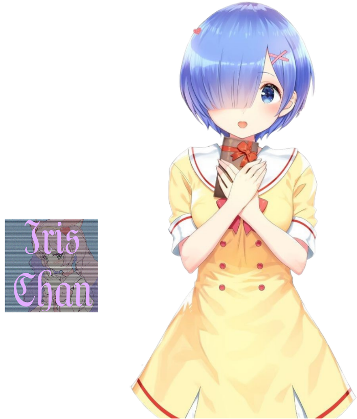 Рем Rem Remrezero Rezero Anime Animetyan Tyan - Cartoon (1024x853), Png Download
