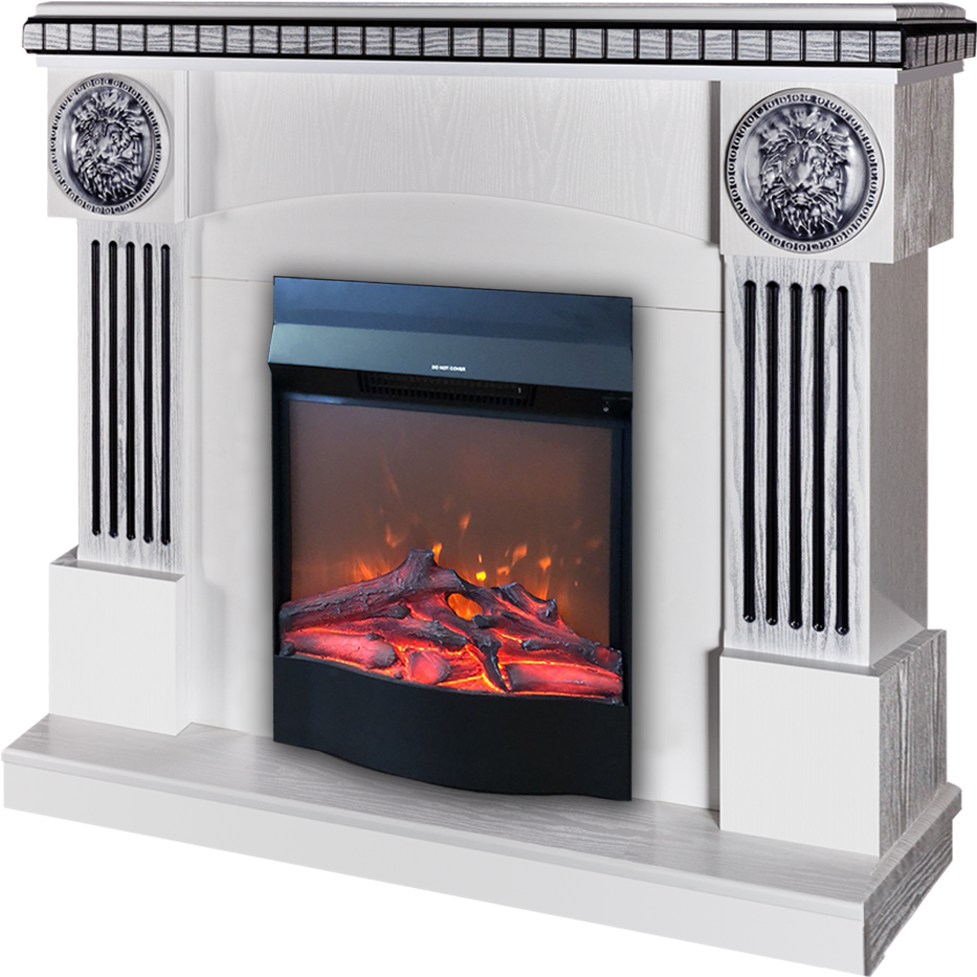 Mantel "prometheus" & Fireplace "corsica" - Semineu Electric Emag (1000x1000), Png Download
