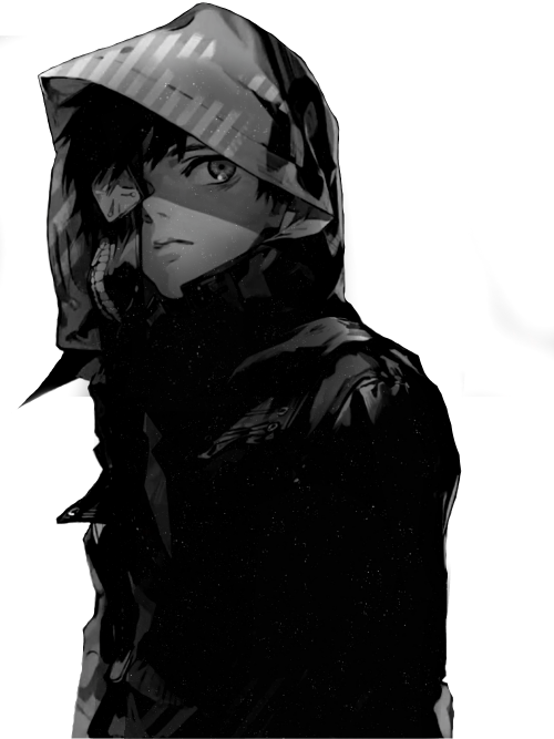 Monochrome X Tokyo Ghoul Tokyo Kushu Kaneki Ken Ken - Tokyo Ghoul Ken Kaneki Black And White Gif (500x667), Png Download