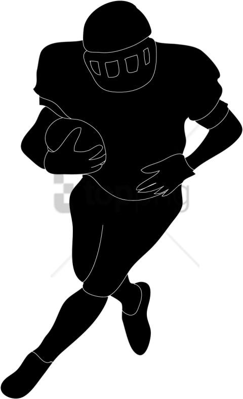 Free Png Download Football Playerno Background Png - Football Player American Football Clipart (480x788), Png Download