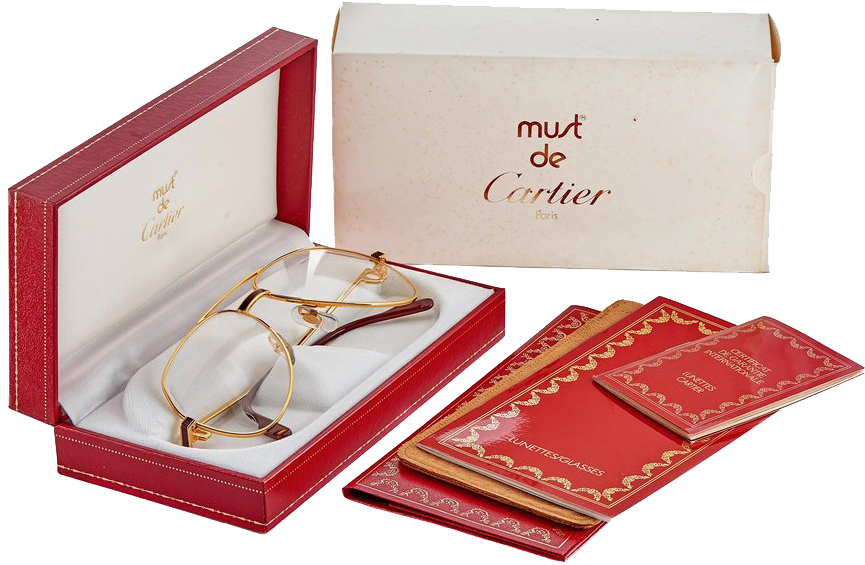 The Vintage Cartier Santos Laque Glasses Have Been - Box (1024x665), Png Download