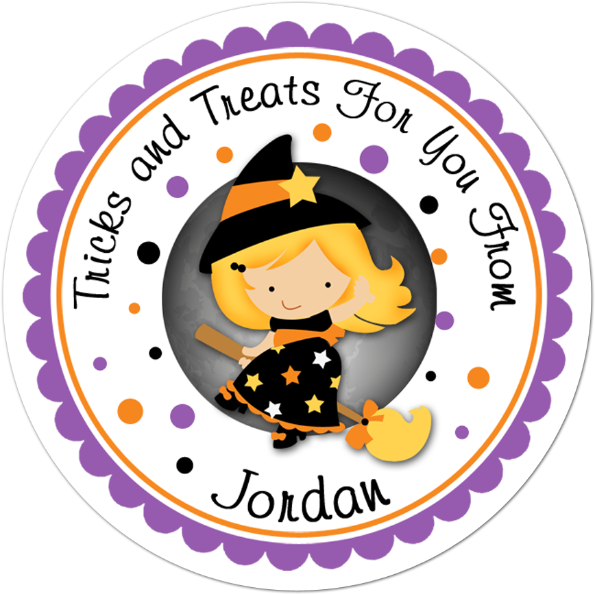 Blonde Hair Witch Personalized Sticker - Cafeterias De Los Años 50 (1000x1000), Png Download