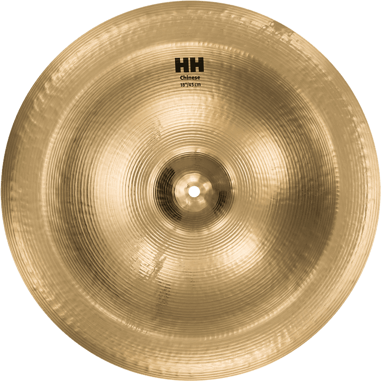 Sabian 18" Hh Chinese Brilliant Finish - Hi-hat (799x800), Png Download