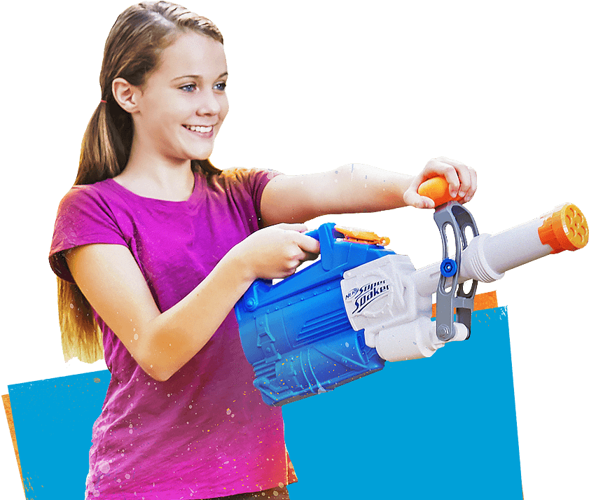 Supersoaker Landing Page Hero - Nerf Super Soaker Water (924x750), Png Download