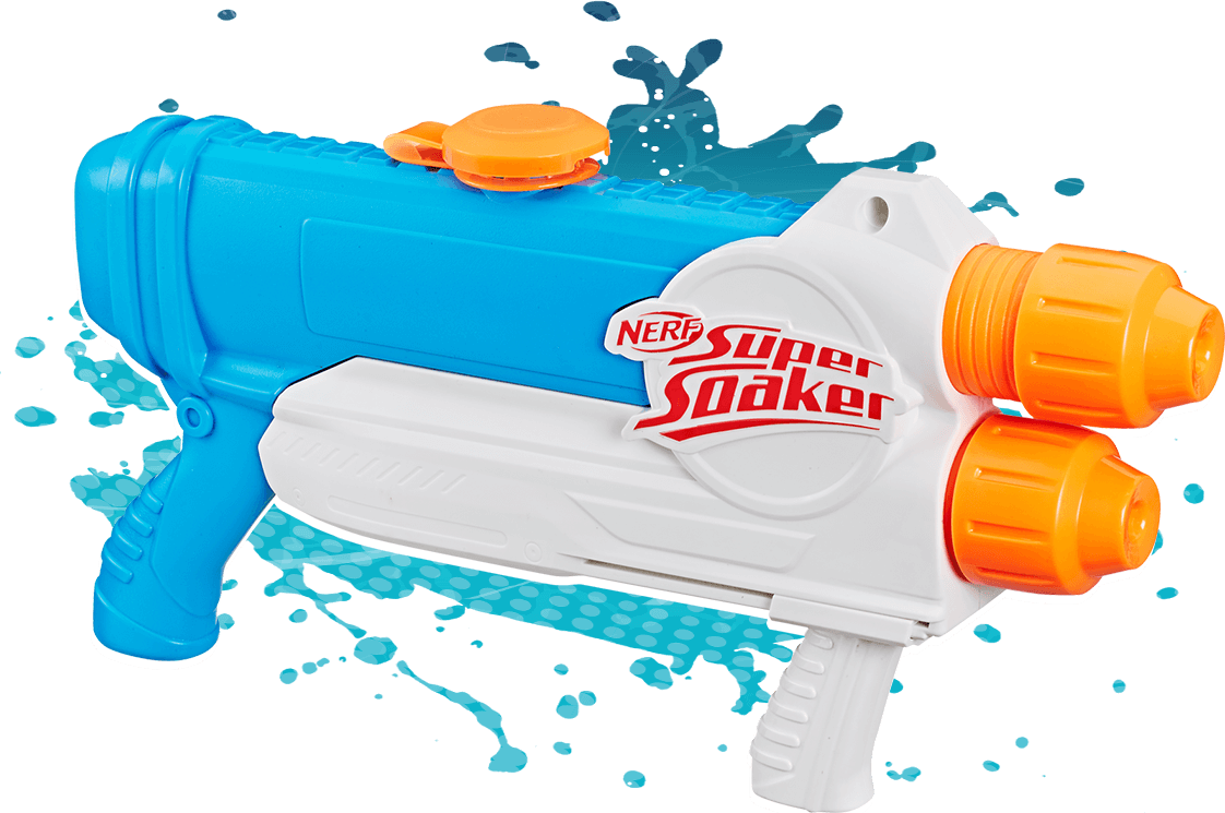 Blasts 2 Continuous Streams Of Water - Nerf Super Soaker Barracuda (1122x745), Png Download