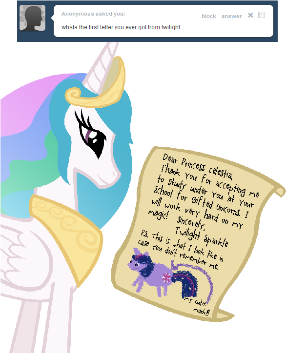 Princess Celestia Dear Princess Celestia Celestia - Time With Fionna And Cake (600x723), Png Download
