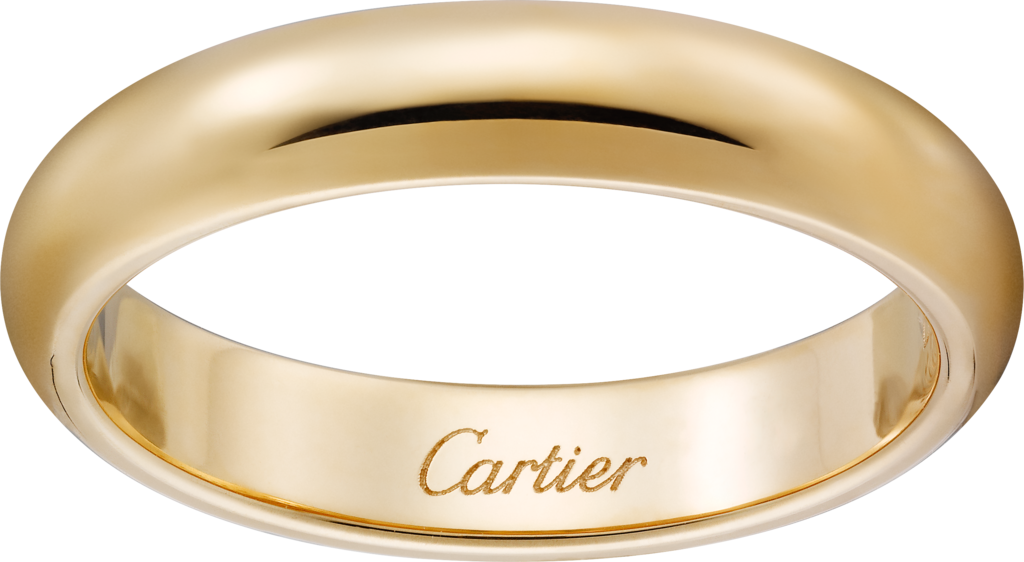 1895 Wedding Bandyellow Gold - Βερεσ Γαμου Cartier Τιμεσ (1024x562), Png Download