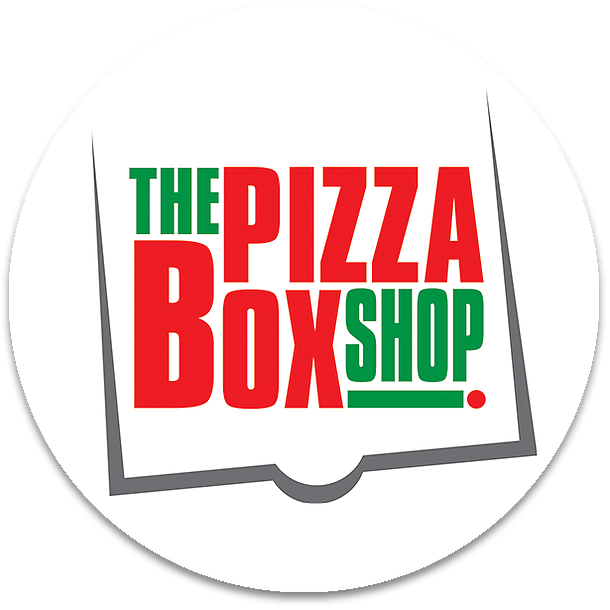 The Pizza Box Shop Logo Shadow - Label (610x610), Png Download