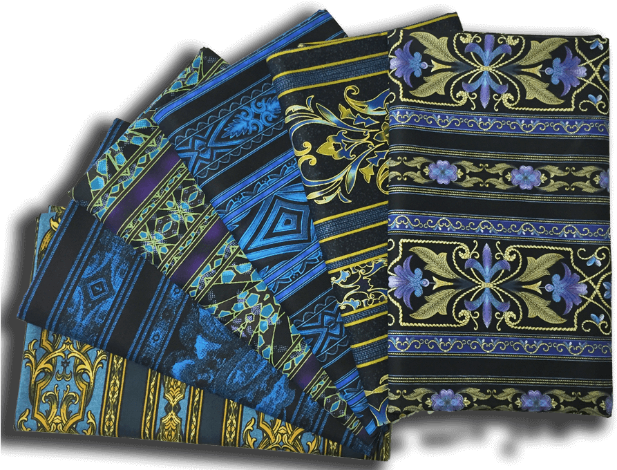 Blue Purple Border Bundle - Motif (900x688), Png Download