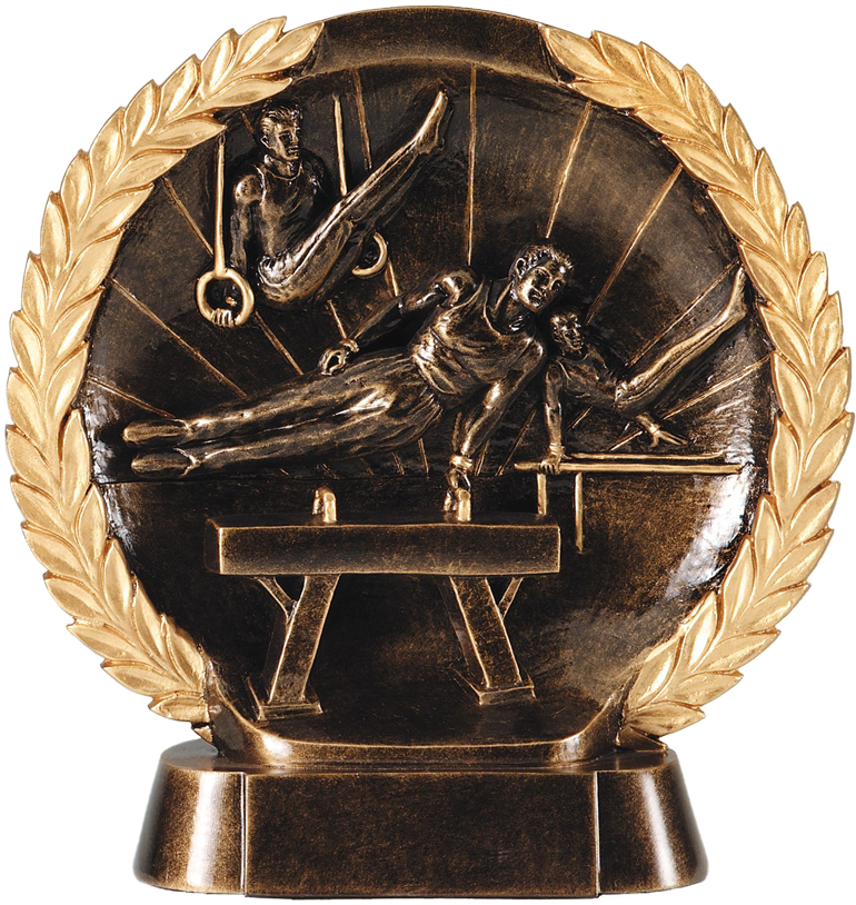 Elite Series Resin Trophy - Trophies For Gymnastic (800x844), Png Download