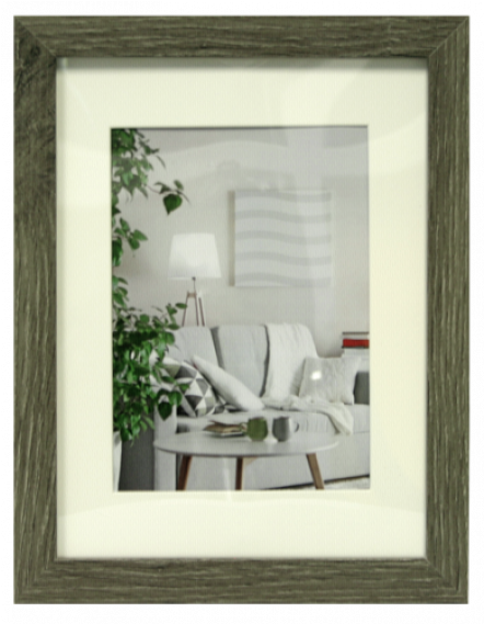 Obrázok Pre Henzo Modern Frame Grey Wood Incl - Fotolijst 90 60 (568x568), Png Download