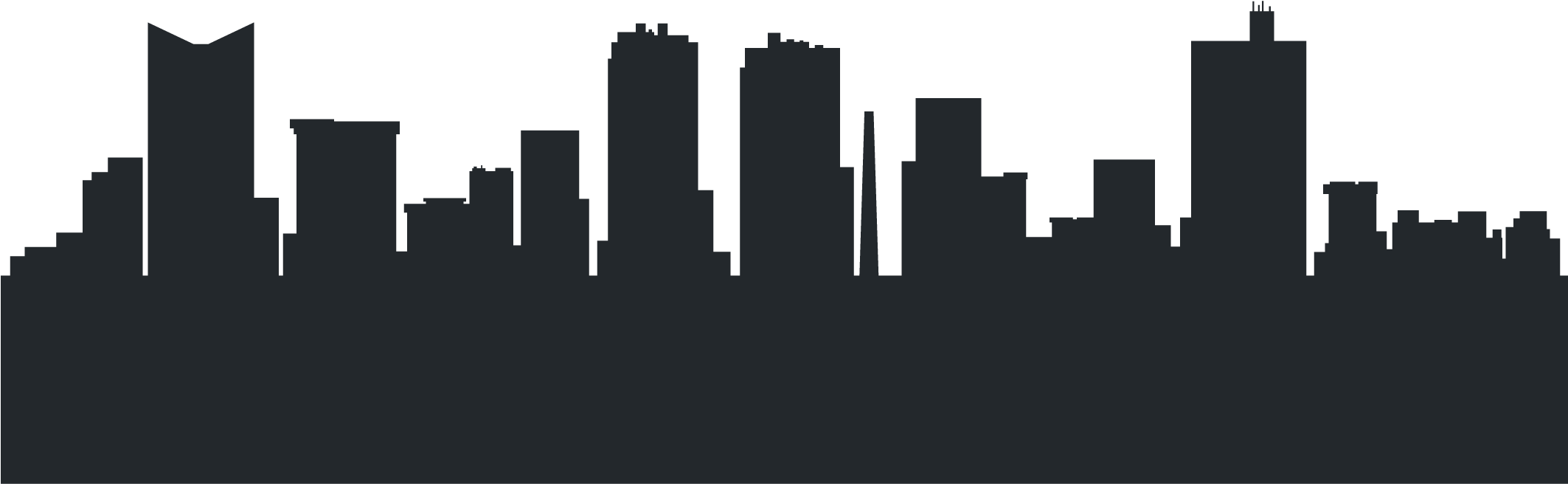 Fort Worth Skyline (2125x1250), Png Download